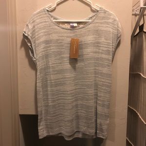 Lace Back Gray Shirt